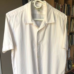Banana republic white cotton button up